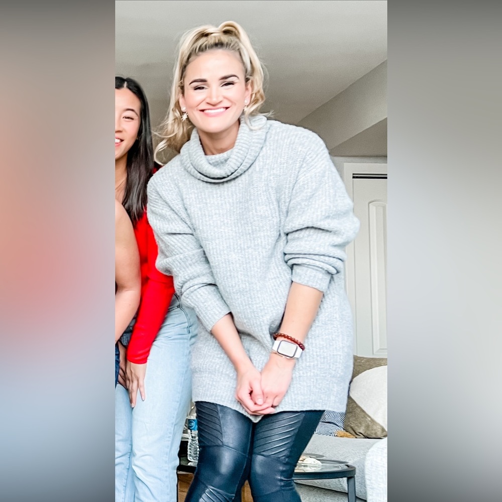 BERSHKA turtleneck long sweater